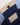 Pocket of blue tote
