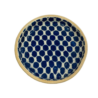 Terrafirma Dot Wine Coaster in Cobalt