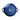 Blue cast iron cookware with a silver knob on a white background
