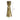 Gold candle holder with dimensions on a white background