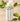 tag - Flower Frog Vase White Stoneware shown with flowers and foliage