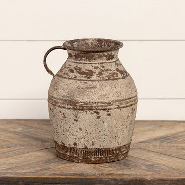 11” Distressed Metal Jug