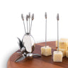 Vagabond House - Olive Cheese Picks, shown with cheese