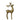 A metallic gold deer figurine with textured, hammered details, standing on a plain white background.