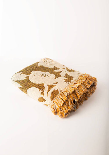 Addy Blanket – Reversible | Ochre