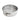 Metal springform pan on a white background