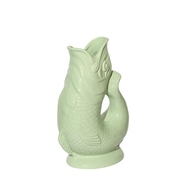 The Original Gluggle Jug Company Gluggle Jugs in Pistachio Green side detail