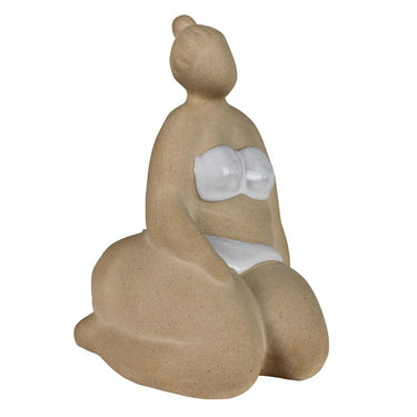 Homart Sitting Sunbathing Lady sitting to her side