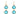 Blue Topaz and Spike Earrings
