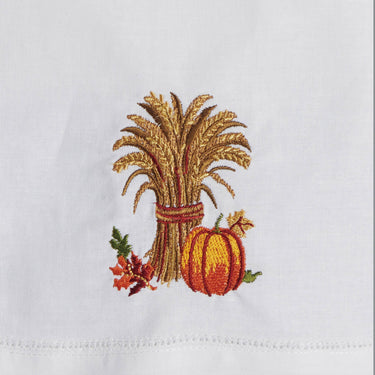 Harvest Wheat Embroidered Guest Towel