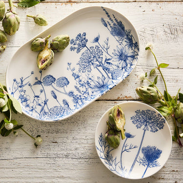 Summer Blues | Large Coupe Oval Platter