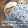 Five Oaks Farm - Bread Bag | Beeswaxed Shown in delft blue design