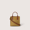 Jaunt Merino Wool Mini Tote | Ochre/Brine with Sienna Leather