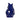Cobalt Blue Gluggle Jug