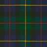 Plaid fabric with blue, green, and yellow pattern