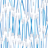 Pattern of blue and gray candles on a white background