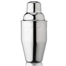 Silver cocktail shaker on a white background