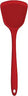 Red silicone wok turner with hole in the handle for hanging