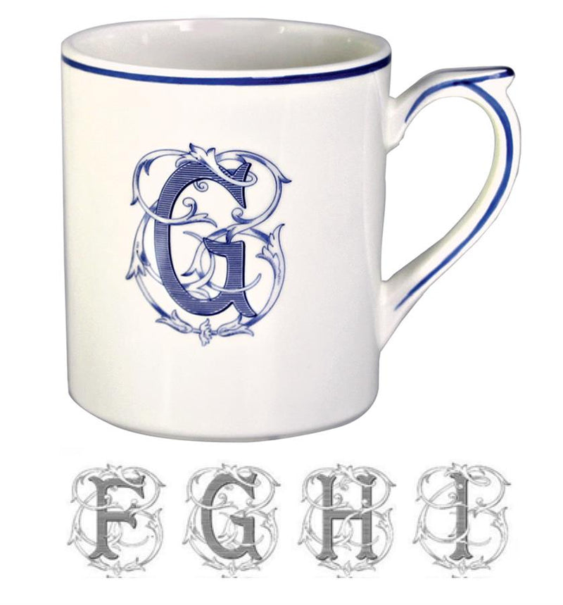 Filet Bleu Monogram Collection Mug (FGHI)