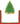 Christmas tree on white background with red border
