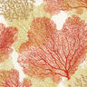 Caspari Sea Fans Cocktail Napkin in Coral