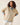 Mersea Catalina V-Neck Sweater in Khaki with white stripes