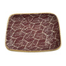 Terrafirma Foliage Tidbit Tray in Bordeaux