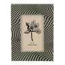 Resin Picture Frame 2x3 featuring black and white graphic dot design