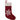 Red and White woven Christmas Stocking with Snowflakes