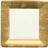 Gold Leaf Square Paper Plate By Caspari
