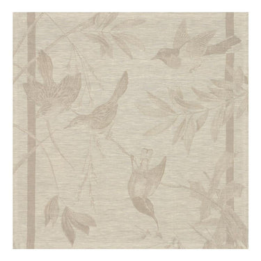 Le Jacquard Francais Voliere Beige Linen Napkin