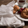 Set of four white flour sack jumbo towels