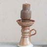 Stoneware Pillar Candle Holder