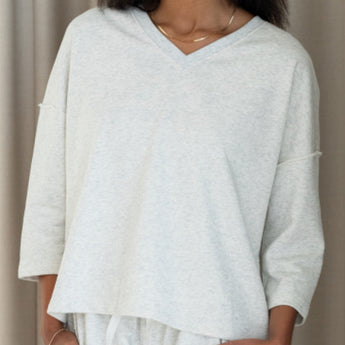 Ash V-Neck Sweatshirt