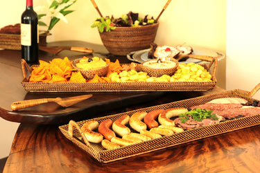 Rectangular Glass Appetizer Tray