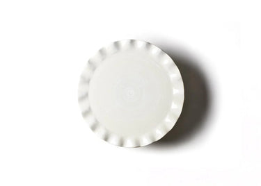 Signature White Ruffle Cake Stand with Dome