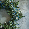 Ragon House White Daisy & Blue Heather 20” Wreath