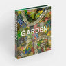 Book titled “Garden; Exploring the horticultural world” by Phaidon. Image of colorful illustrated garden and winding path. 