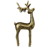 Brass reindeer standing 