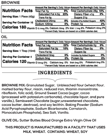 Blood Orange Brownie Baking Kit – Citrus Chocolate Dessert: 6 Pack