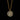 Queen Anne’s lace pendant on a gold chain