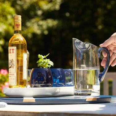 Les Nuages Blue Handle Pitcher