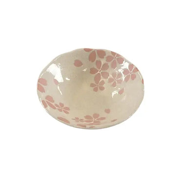 Urban Tokyo - White Hasui Sakura 4.5"D Porcelain Small Dipping Sauce Dish
