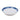 White ceramic bowl with blue wave pattern on a white background