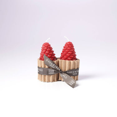 Small Pine Cone Beeswax Candles