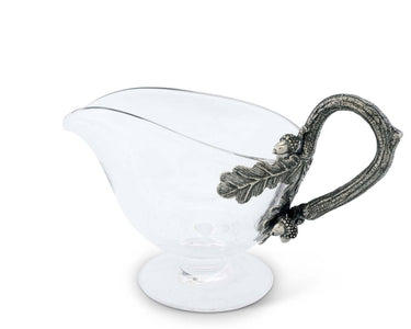 Pewter Acorn Gravy Boat
