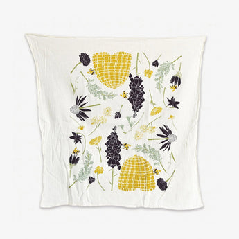 Honeybee Garden Tea Towel