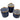 3pc Canister Set Asst | Cobalt Lids w/ Cobalt Bases