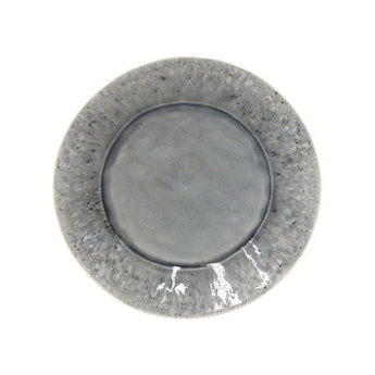 Grey ceramic dinner plate