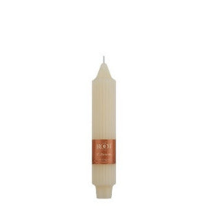 7 inch ivory column taper candle